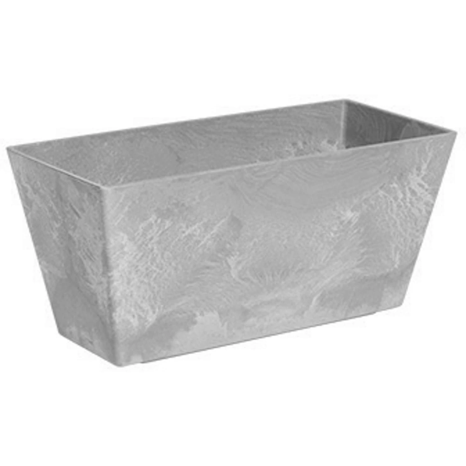 ArtStone Self-Watering Flowerbox Gray Resin and Natural Stone 14.5 Inch