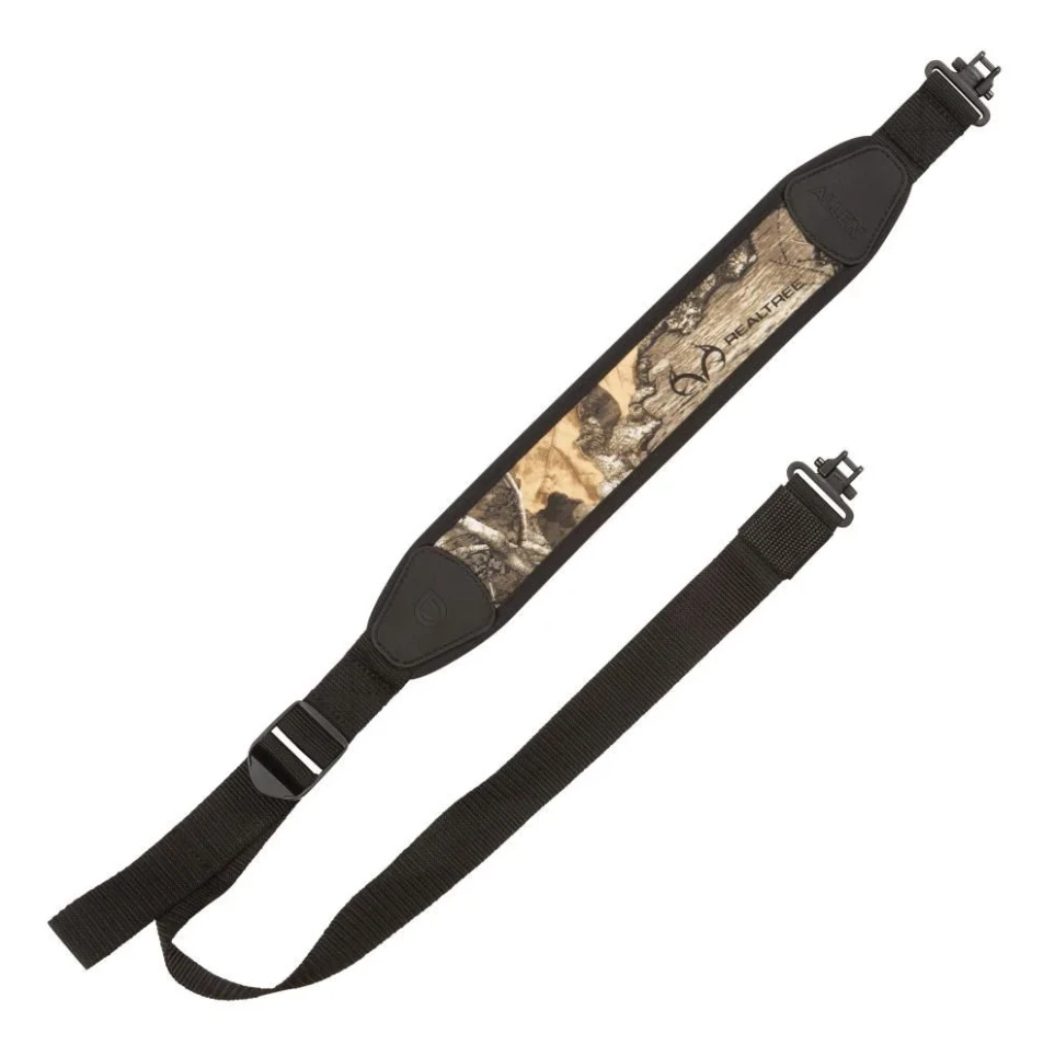 Camouflage Neoprene Gun Sling with Swivel Attachments for Secure Carrying