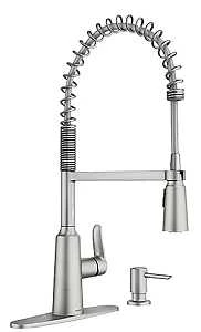 Edwyn Single Handle High Arc Kitchen Faucet Pull-down Spray Spot-resistant Stainless Steel