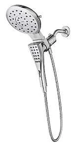 8-Spray Rainshower and Handheld Shower Head Set, Chrome Finish, 7 Inch Diameter