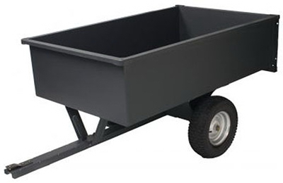 Milwaukee 17 Cu. Ft. Steel Tow-behind Garden Cart, 1500 Lb Capacity