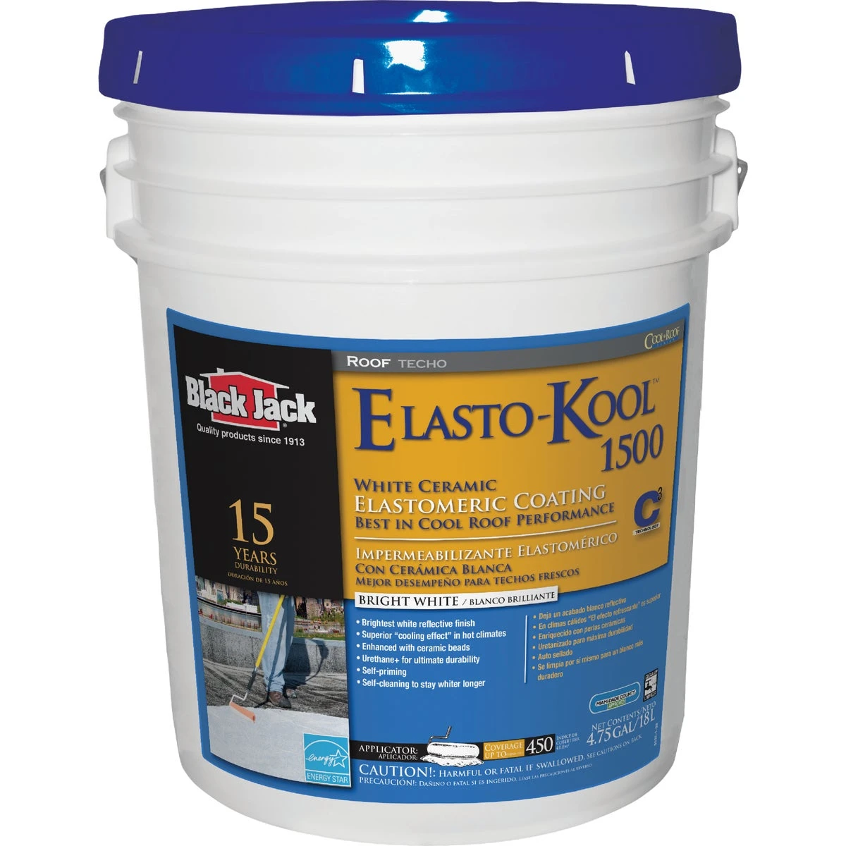 Elasto-kool 1500 5 Gallon White Ceramic Elastomeric Roof Coating