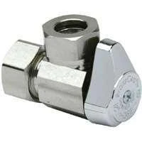 Chrome Angle Stop Valve, 5/8 X 7/16-inch, Lead Free