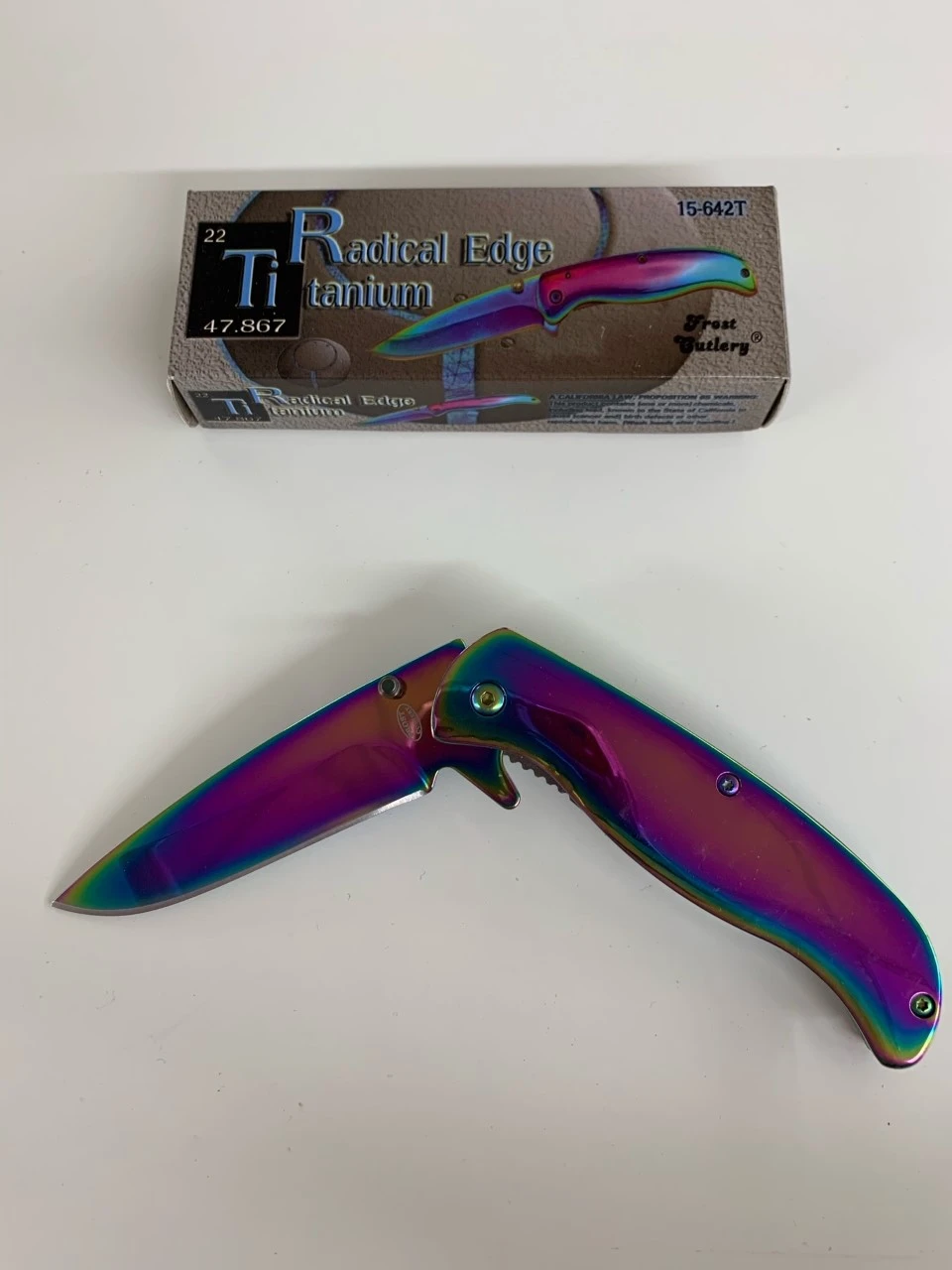 Radical Edge Titanium Knife With 3.5-inch Blade And Liner Lock Mechanism