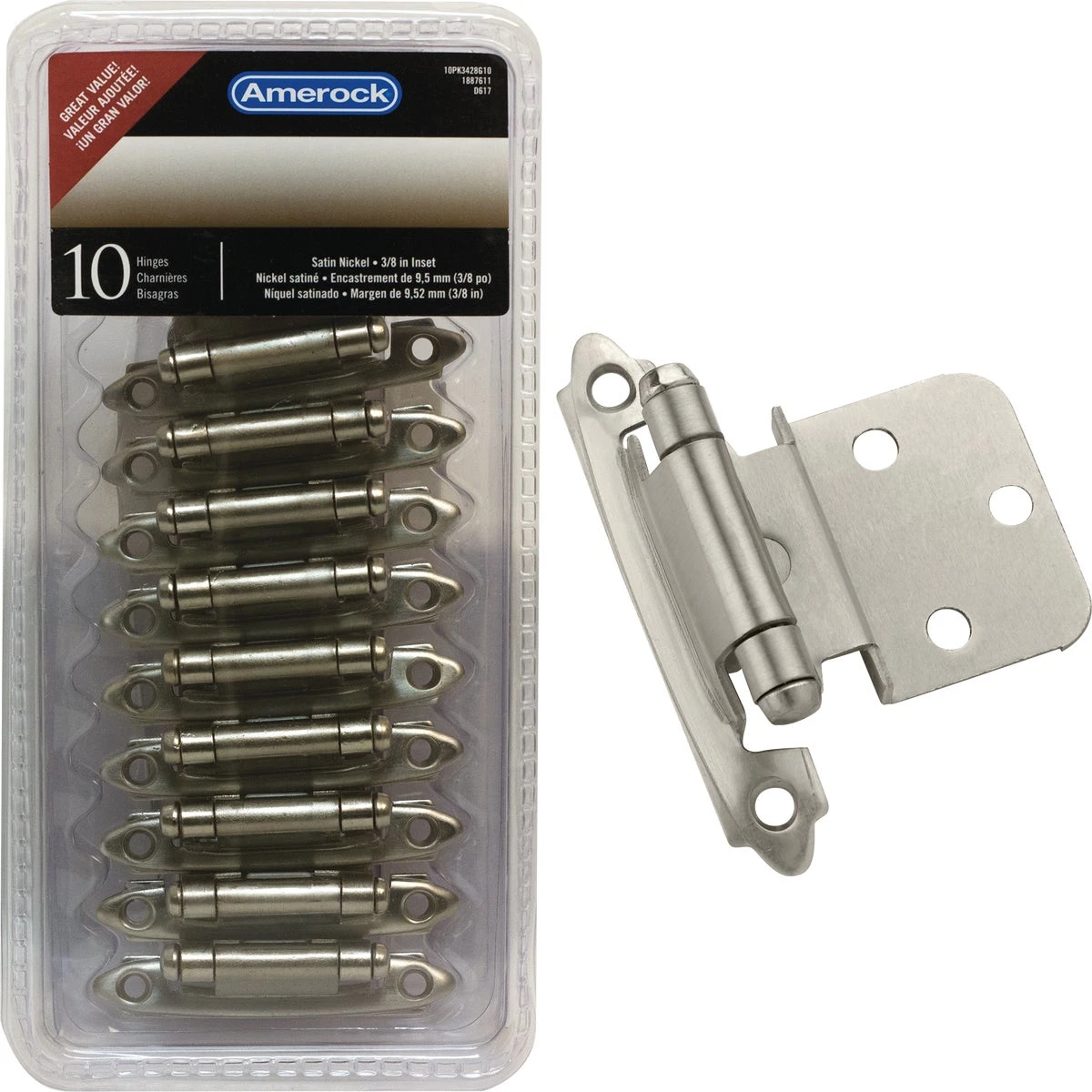 HINGE SELFCLS 2-3/8"10PK