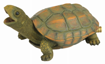 Turtle Pond Spitter and Aerator Made of Durable Resin for Garden Ponds