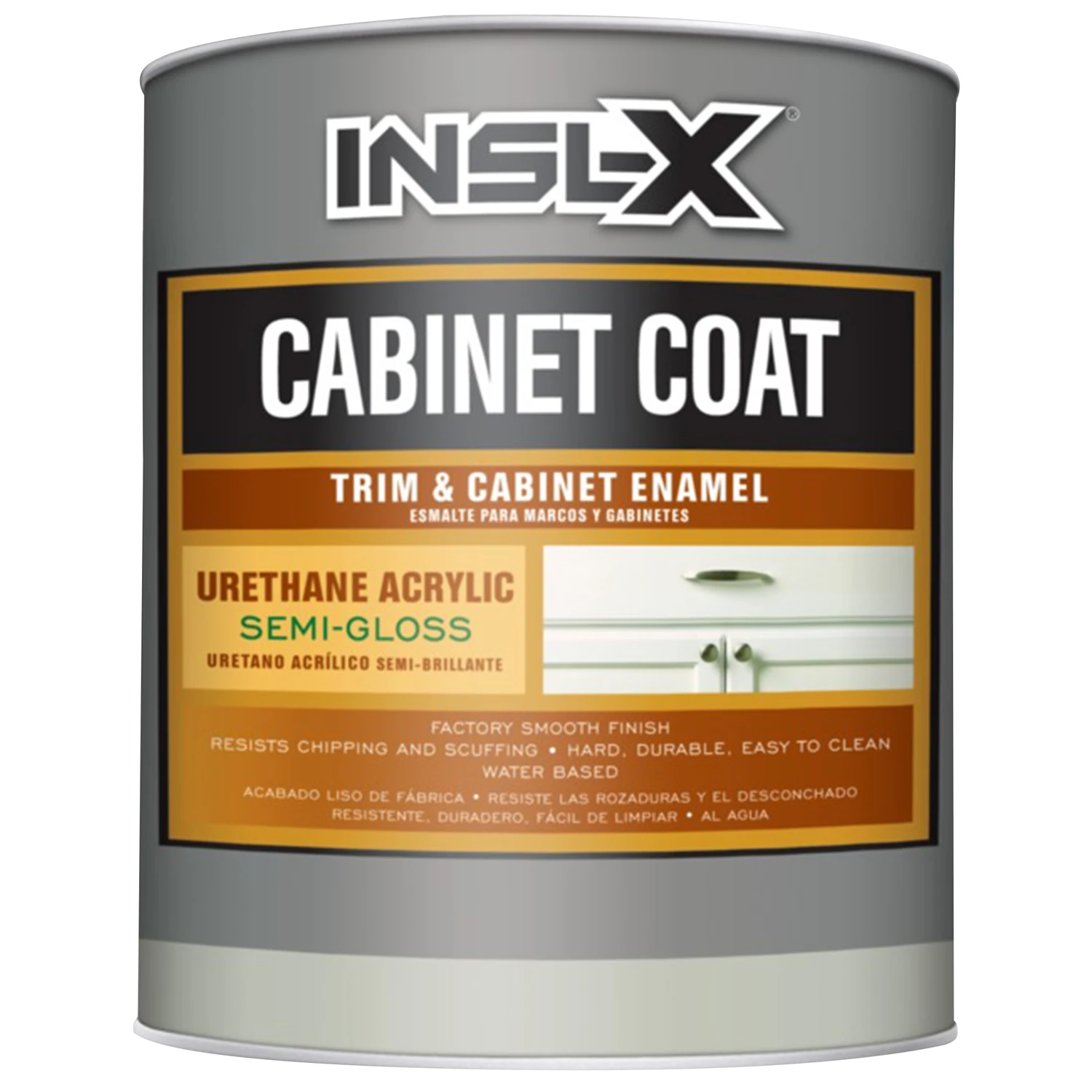 1 Quart White Semi-gloss Cabinet Coating - Urethane Acrylic Finish