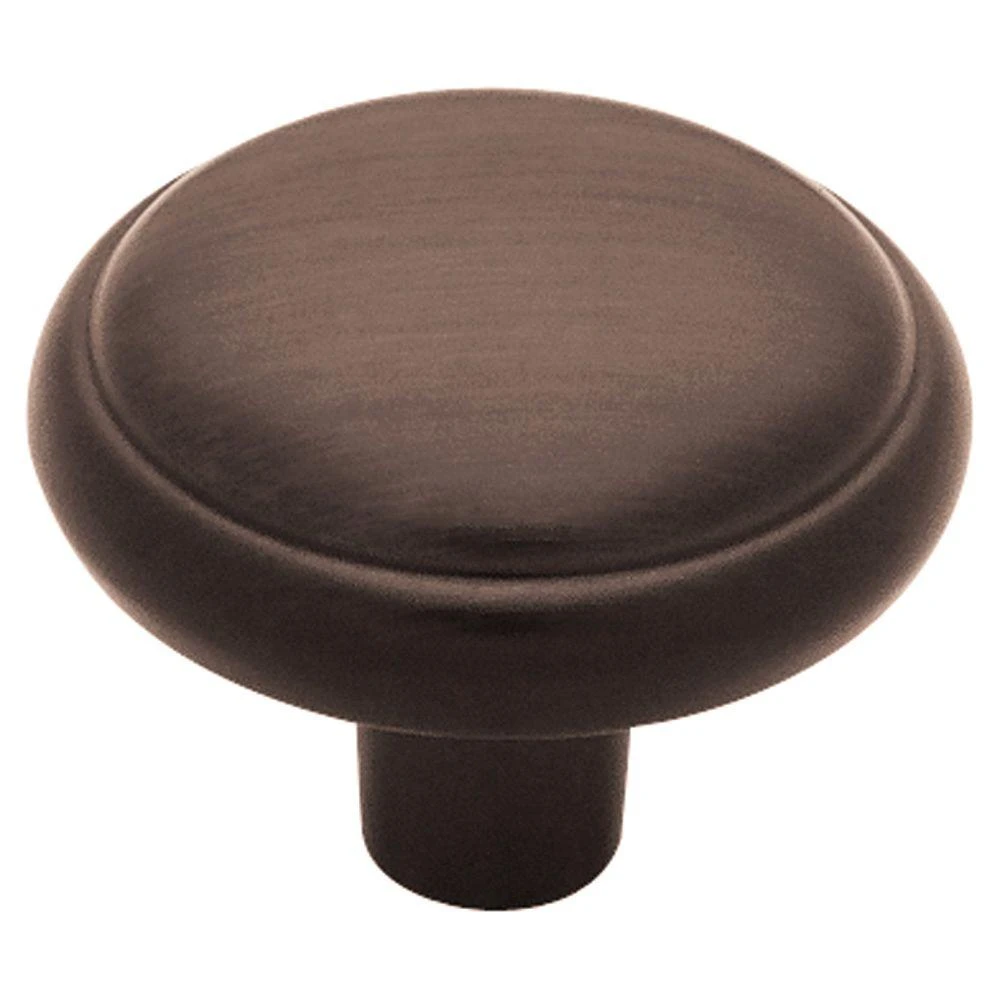 Venetian Bronze Cabinet Knob, 1.25 Inch Round, Durable Finish