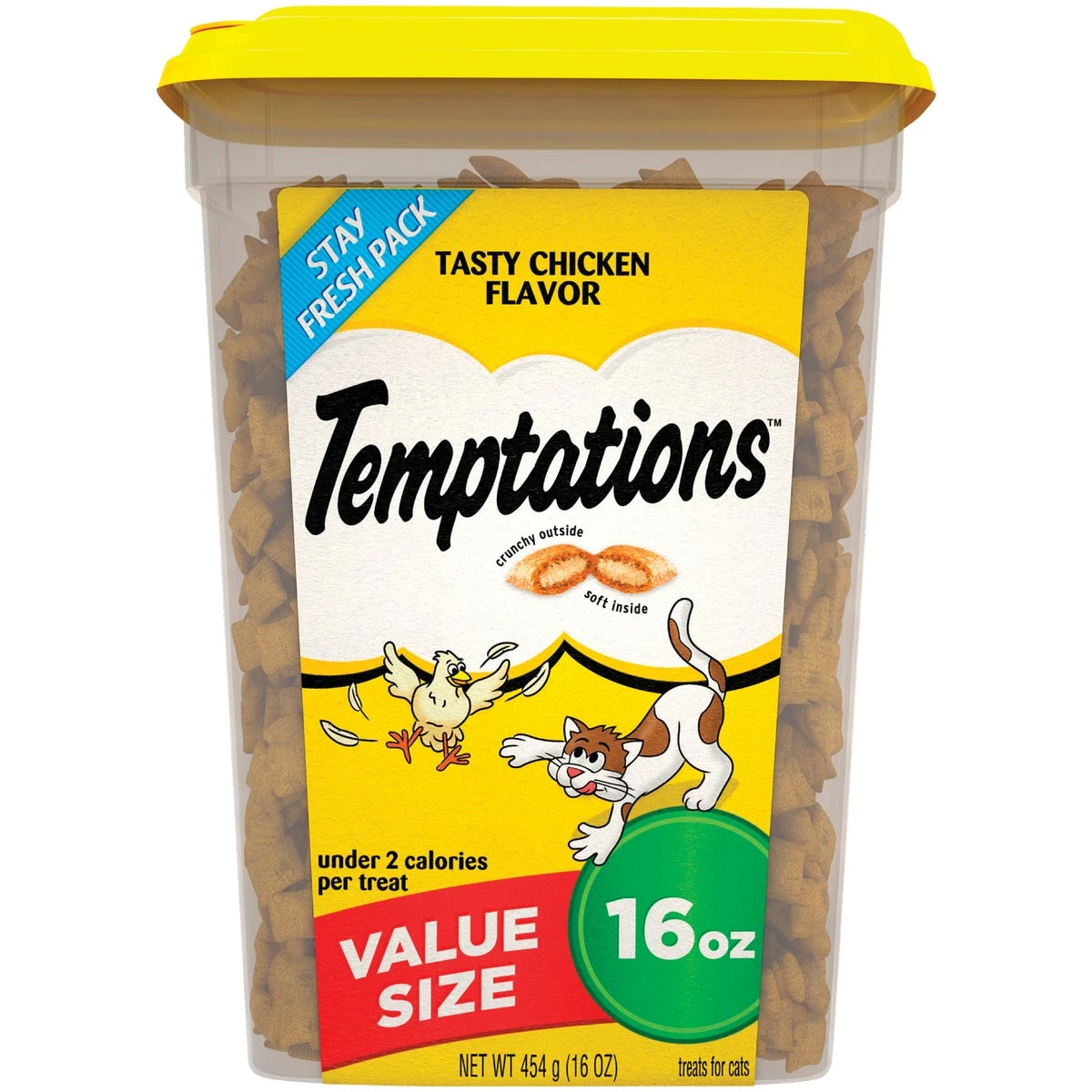 Tasty Chicken Cat Treats 16 Oz. - Crunchy & Soft Texture