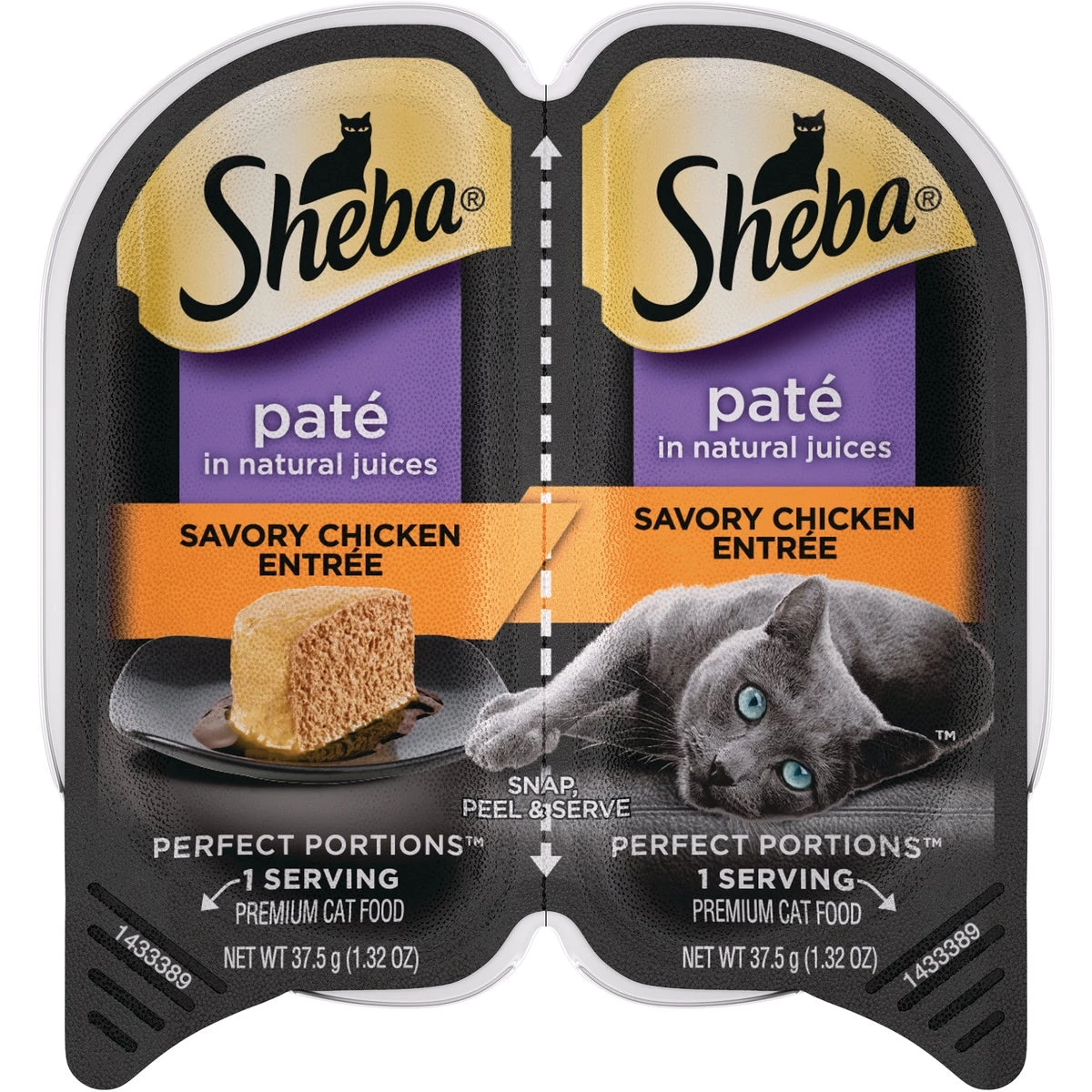 Perfect Portions Premium Pate Wet Cat Food, Chicken Entree, 1.3 oz. Each, 2-Pk.