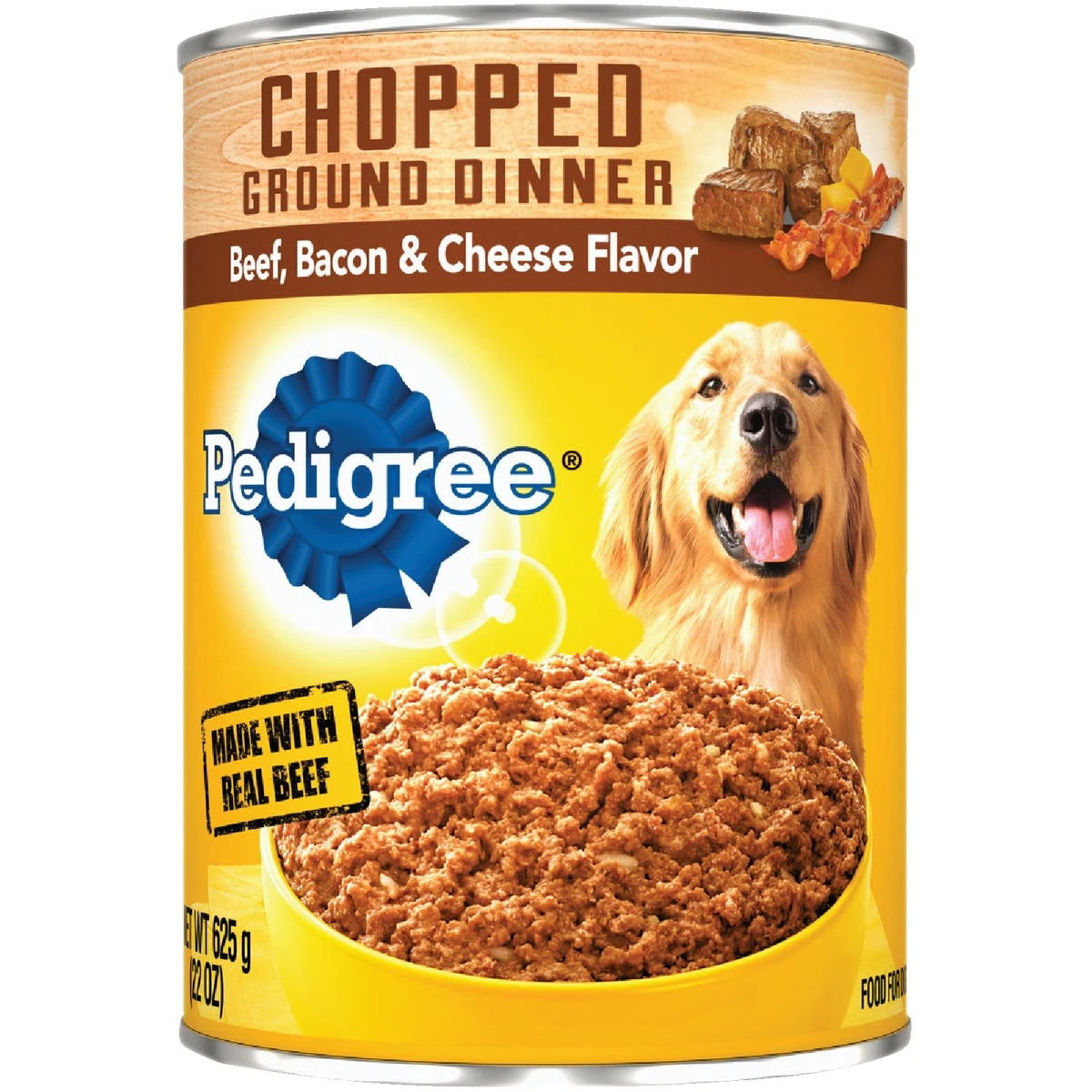 Dog Food Chunky Beef Bacon and Cheese Flavor 22 Ounce Can