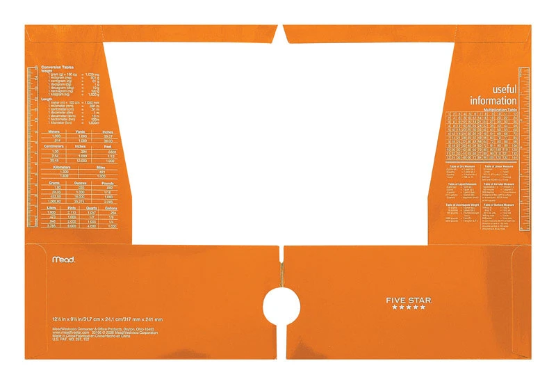 4-pocket Laminated Portfolio Folder, 12.5 X 9.5 Inches - Assorted Colors