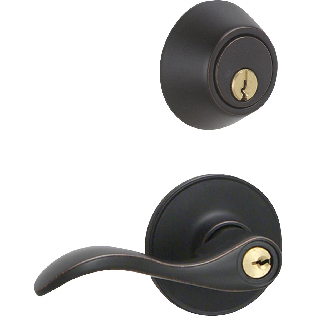 Dexter Seville Aged Bronze Deadbolt And Lever Combo - Model Jc60vsev716
