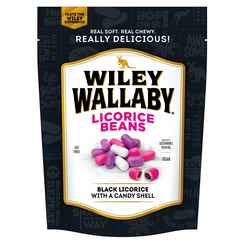 Black Licorice Beans 7.05 Oz - Soft Gourmet Treat