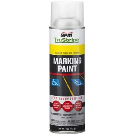 Inverted Aerosol Marking Paint, High Visibility Yellow, 17 Ounce - Model Invmrk-14