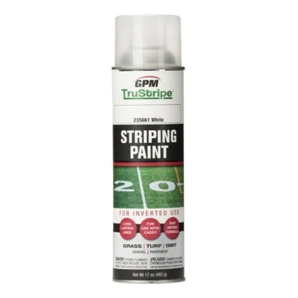 White Inverted Striping Spray Paint, 17 Ounce Can for Durable Marking