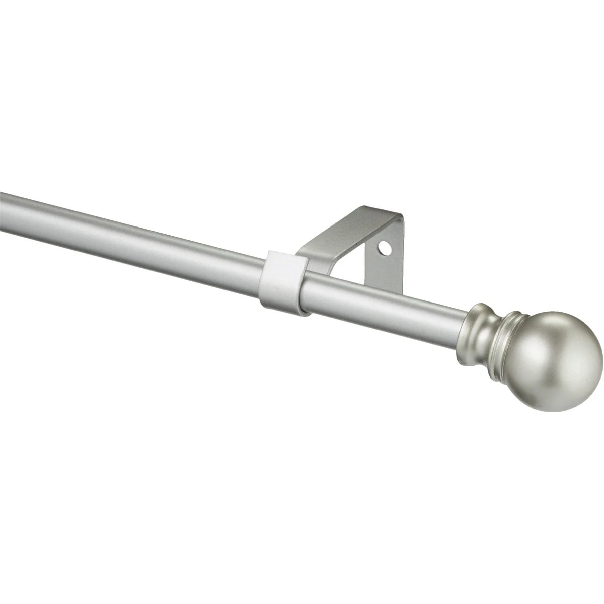 Davenport 48 In. To 86 In. 1/2 In. Brushed Nickel Curtain Rod With Ball Finial