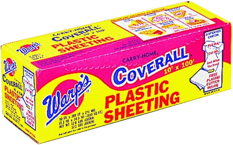 2 Mil Black Plastic Sheeting, 10' X 100' For Construction & Landscaping