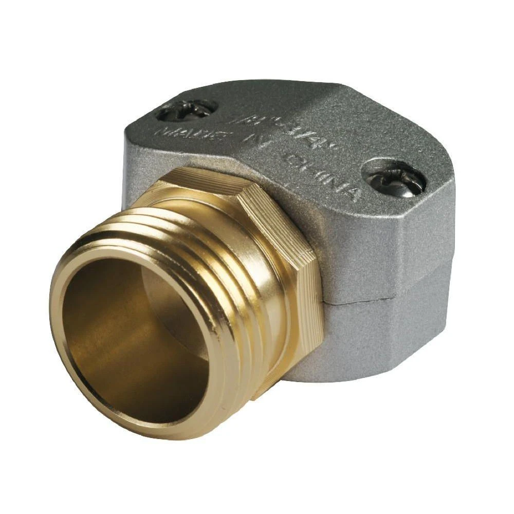 Metal Male Hose Mender For 3/4 Inch Hose - Durable Repair Solution