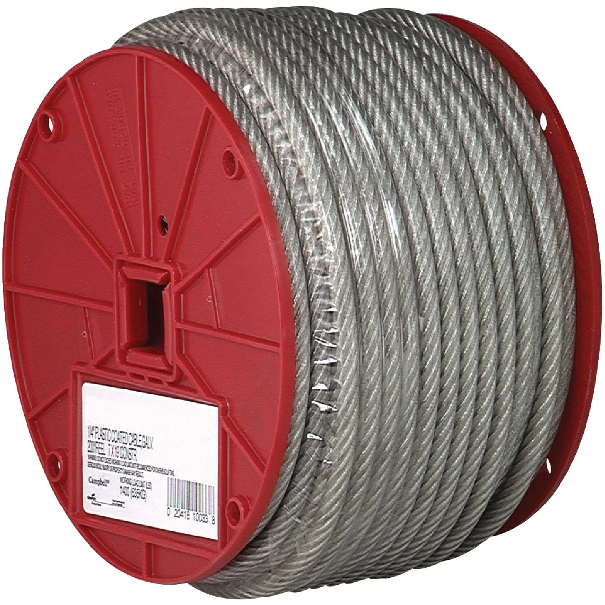 1/4 In. X 200 Ft. Vinyl-coated Galvanized Clothesline Cable - High Strength