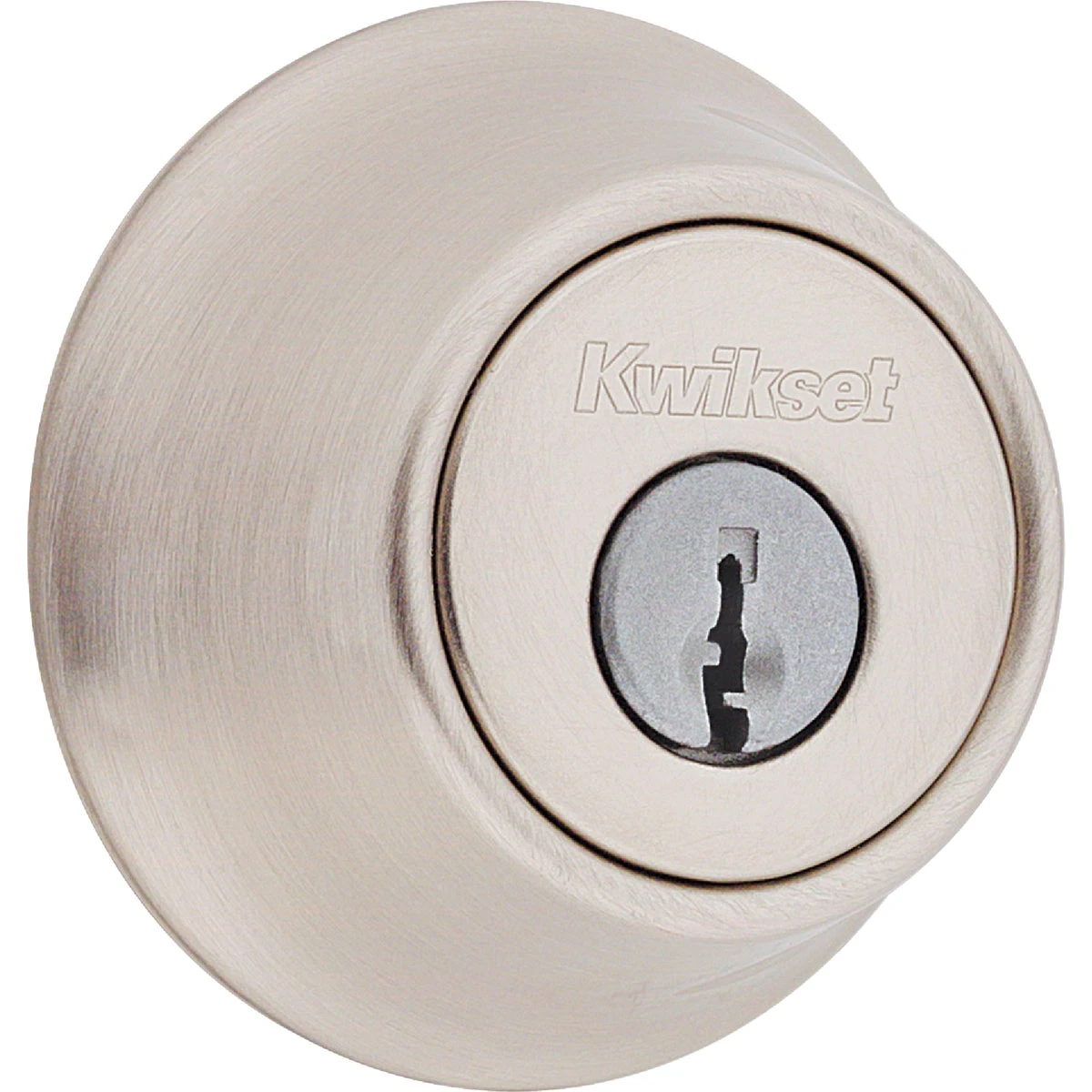 Satin Nickel Adjustable Latch Single Cylinder Deadbolt - Model 660 15 Rcal Rcs