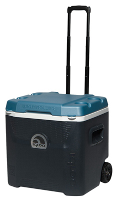 Maxcold Quantum Wheeled Cooler, 52-quart Capacity, Blue