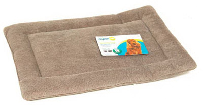 Aspen Pet Dog Kennel Mat For Dogs 50-70 Pounds, Tan Color
