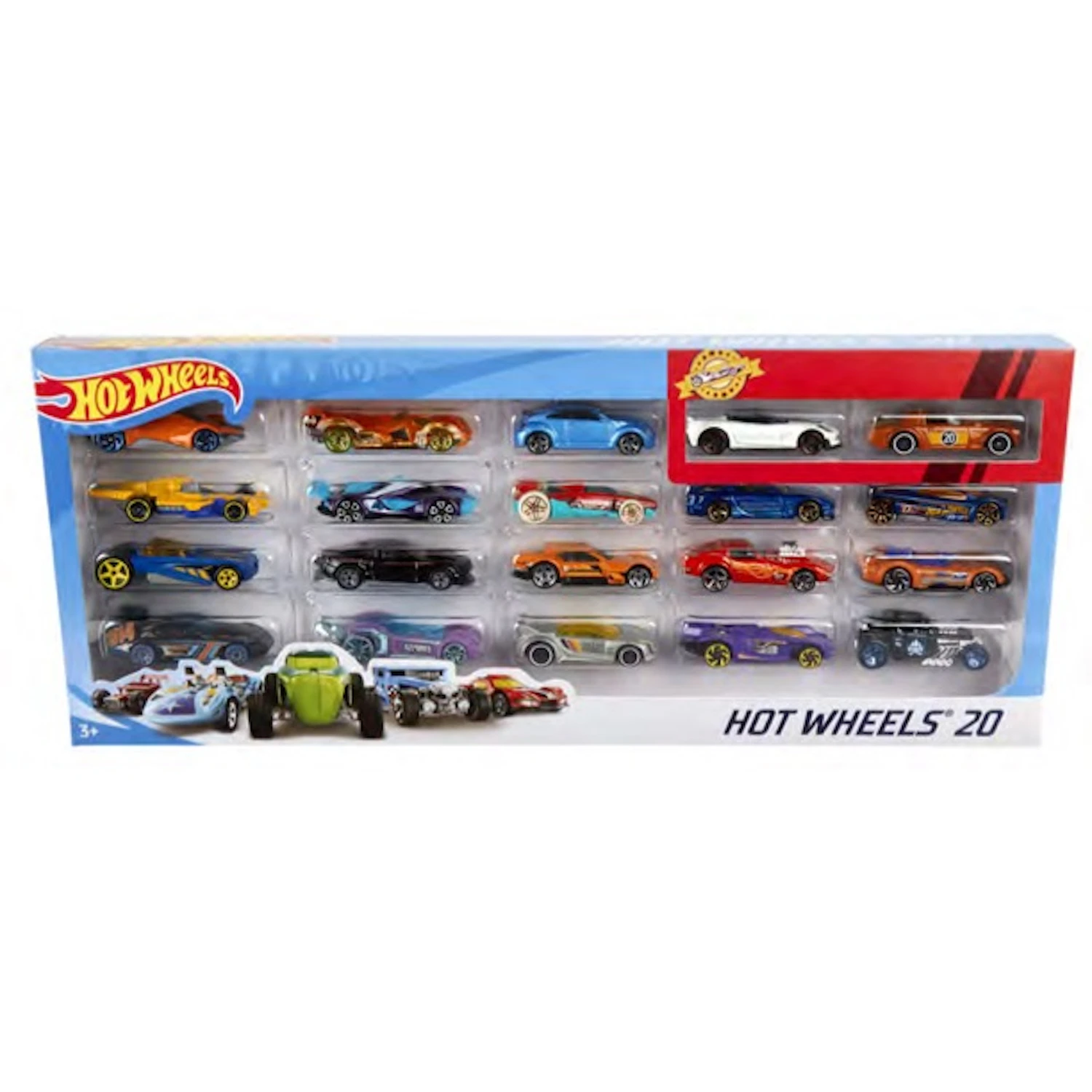 Die Cast Assorted Cars Set - 20 Pieces, Model H7045