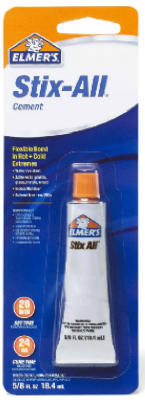 Stix All Gel Cement, 0.625 Oz Tube - Versatile Adhesive For All Projects