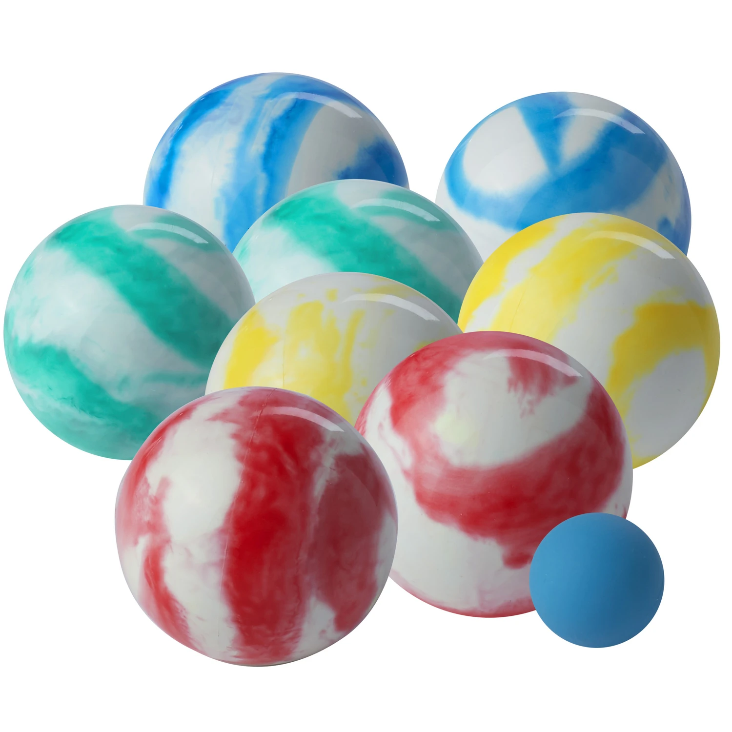 Sports 90 Mm Soft Bocce Ball Set With 8 Balls And 1 Pallino