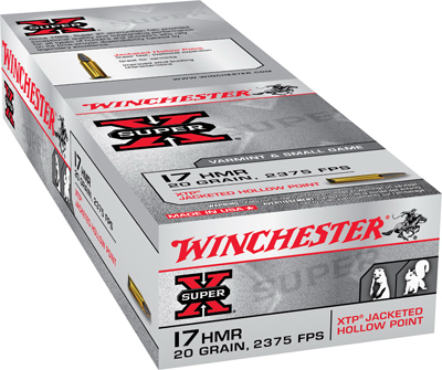 Winchester Super-x .17 Hmr Horn Rim Ammo, 20 Grain, 50 Rounds