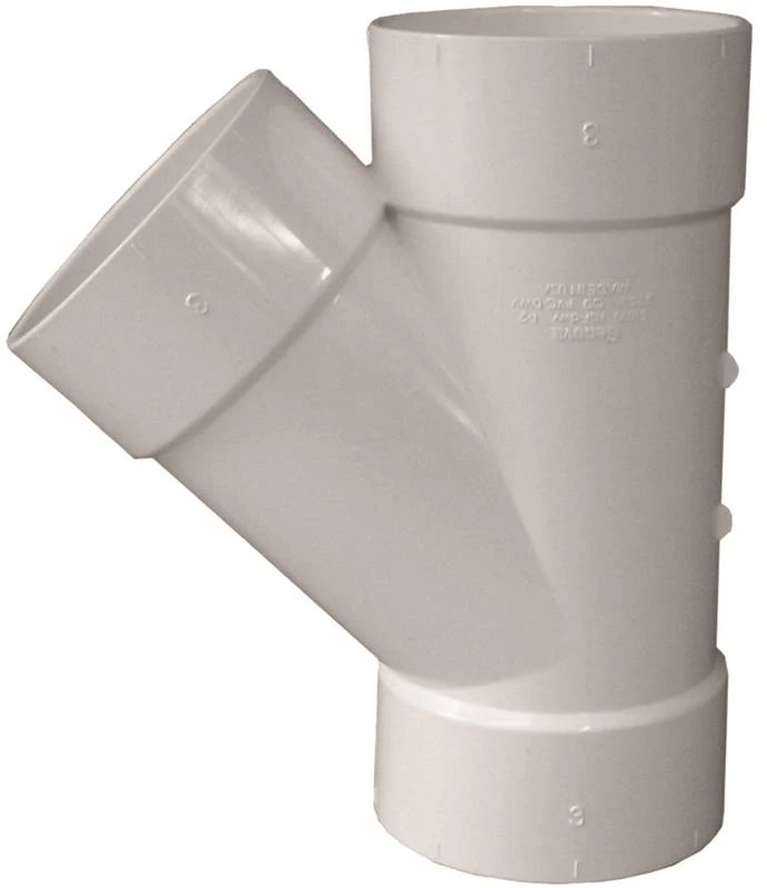 3-inch Diameter Pvc Wye Fitting Model 61030n For Plumbing Applications