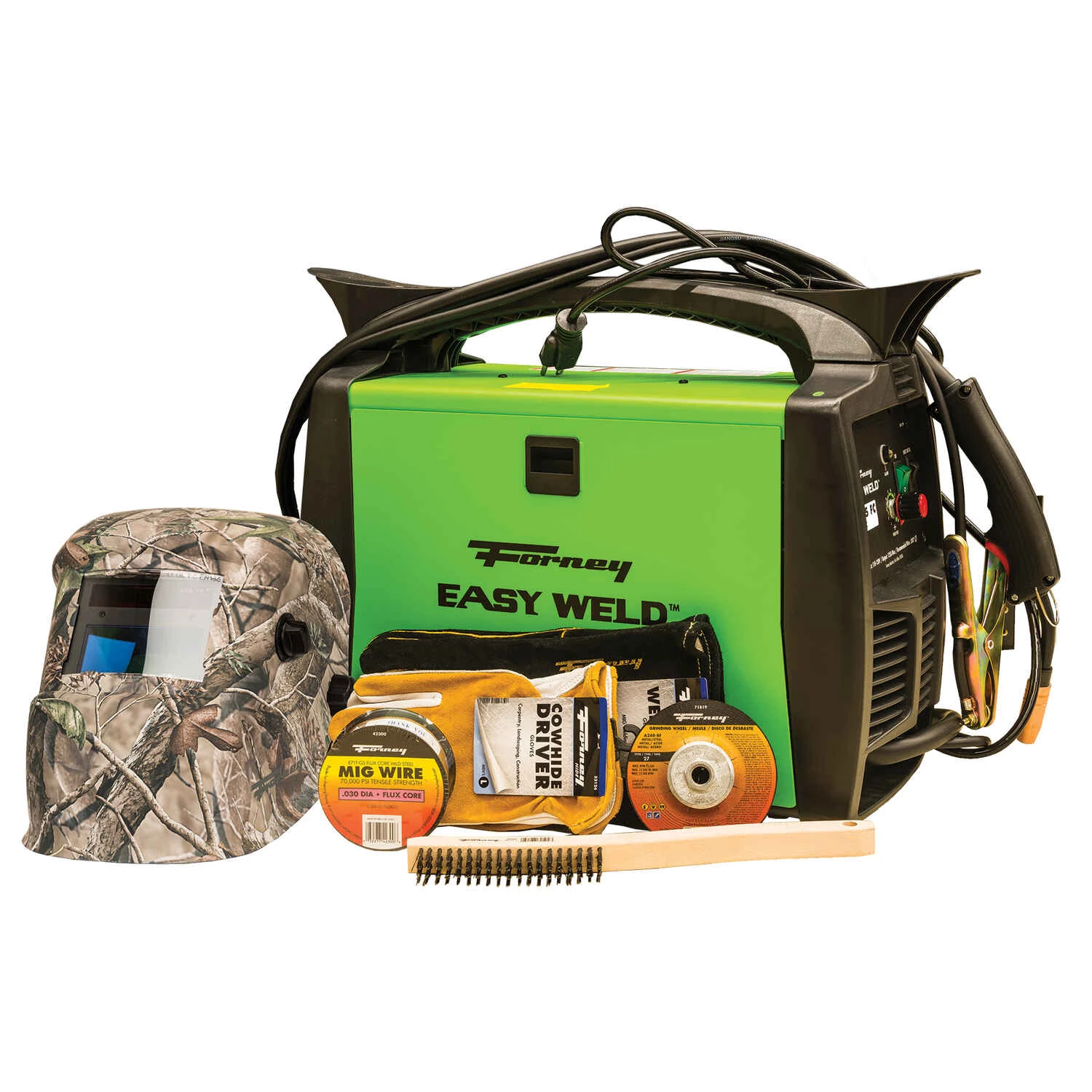 Easy Weld 125 Flux Core Welder Bundle With Protective Gear And Accessories