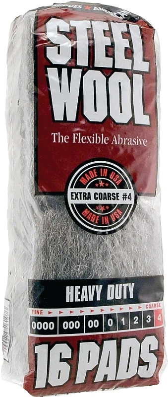 Homax Pad Steel Wool 4 Extra Coarse