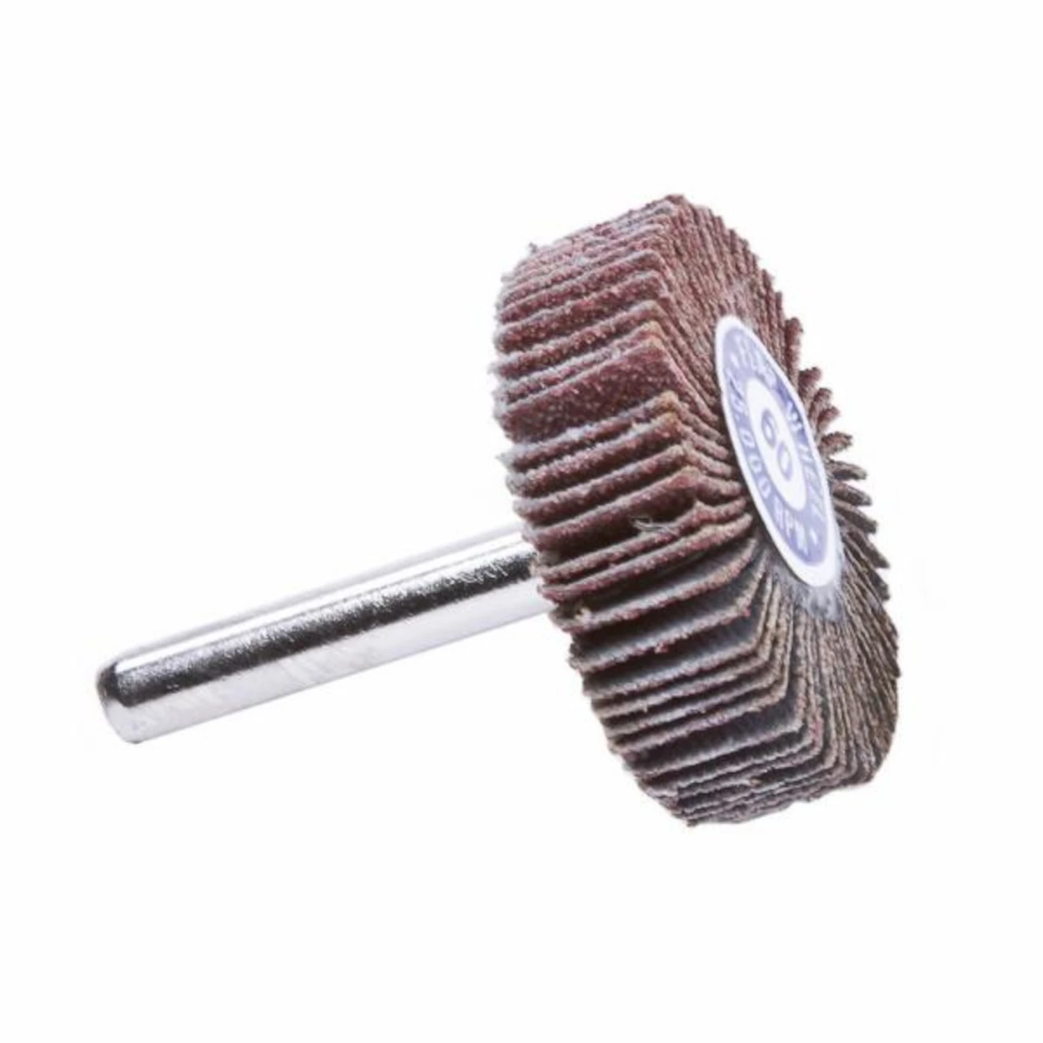 Forney 1-1/2 Inch Aluminum Oxide Flap Wheel 60 Grit For Power Tools