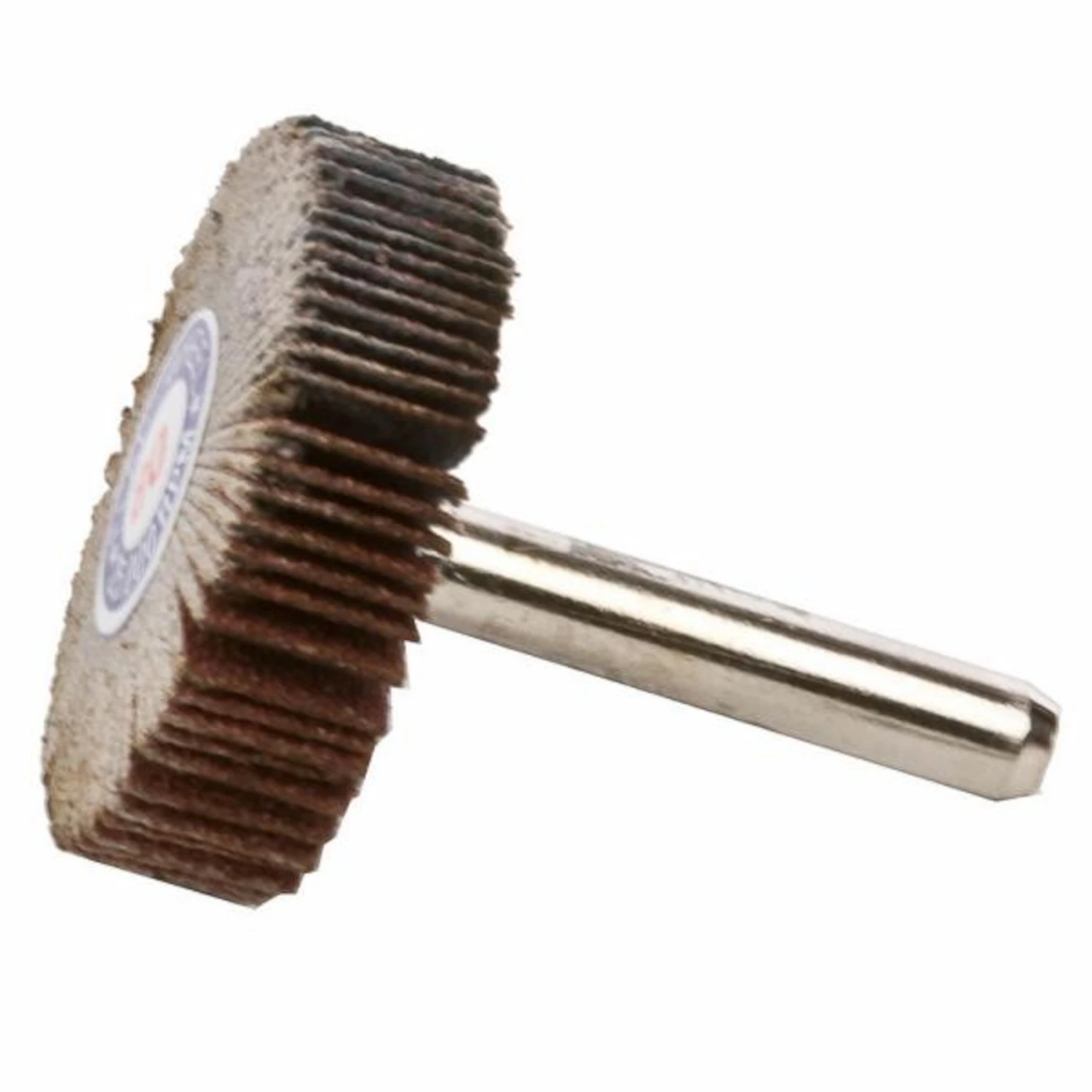 Forney 1-1/2 Inch Aluminum Oxide Flap Wheel 80 Grit With 1/4 Inch Shank