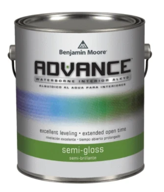 Advance Semi-gloss Black Interior Paint 1 Quart Waterborne Alkyd