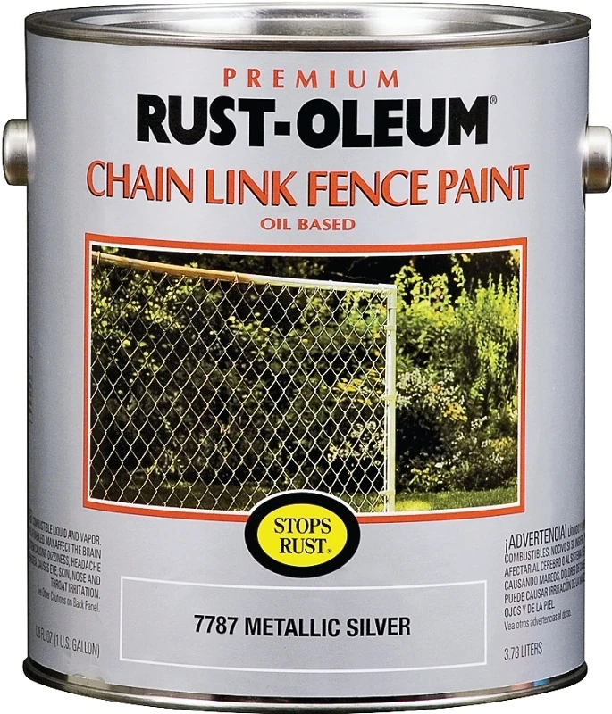 Stops Rust 1-gallon Gloss Chain Link Fence Paint - Corrosion Resistant Metal Finish