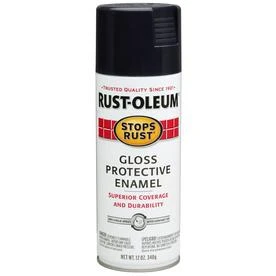 12-ounce Gloss Black Spray Paint - Anti-rust Metal Finish