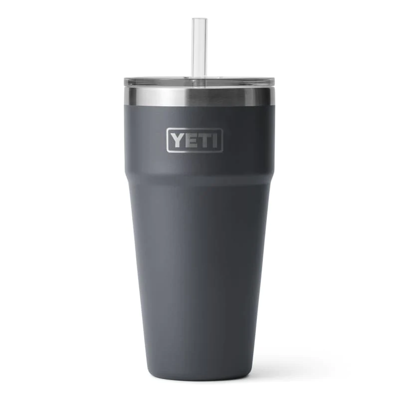 Rambler 26 Oz Charcoal Bpa Free Straw Cup With Shatter-resistant Lid