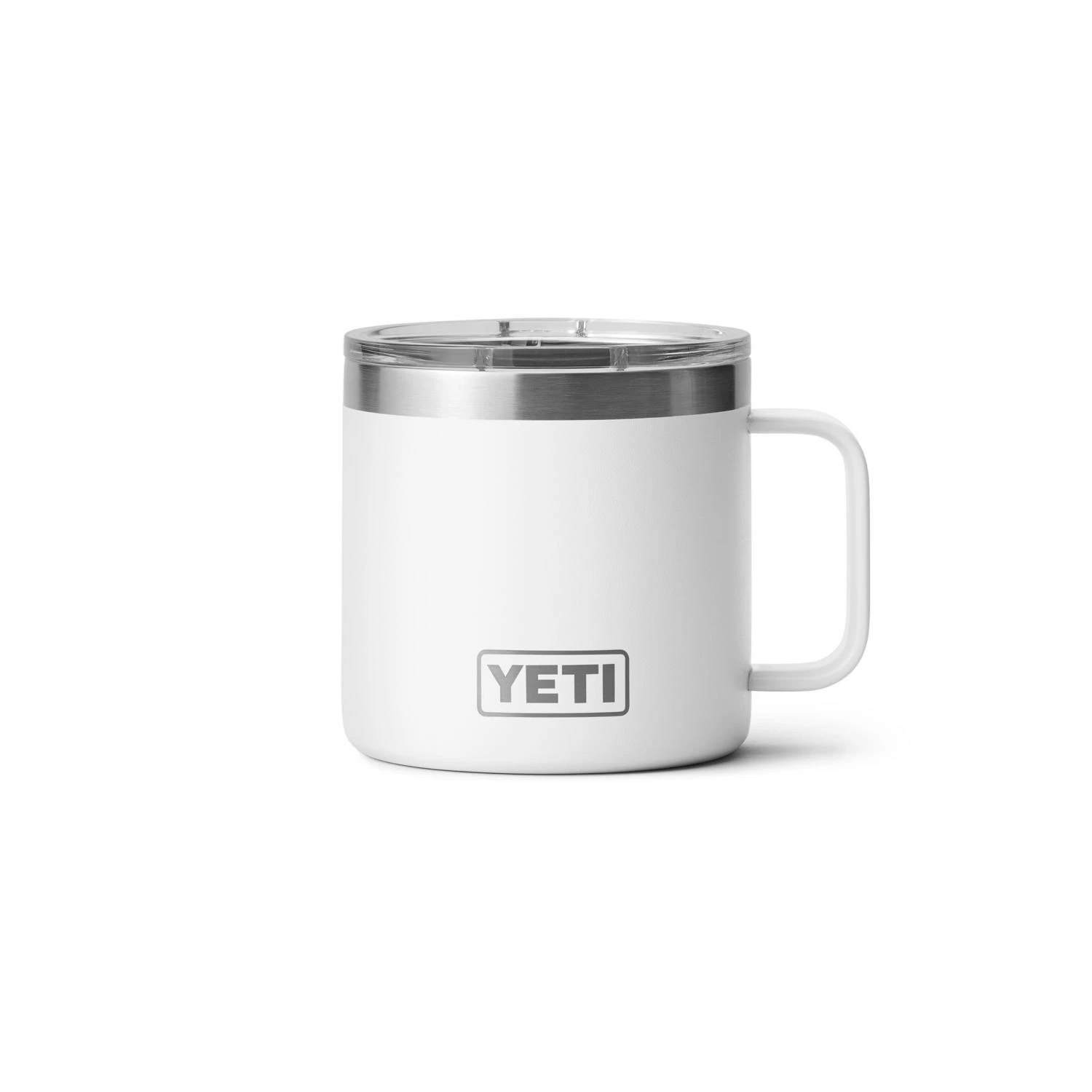 Rambler 14 Oz White Bpa Free Mug With Magslider Lid - Durable Stainless Steel