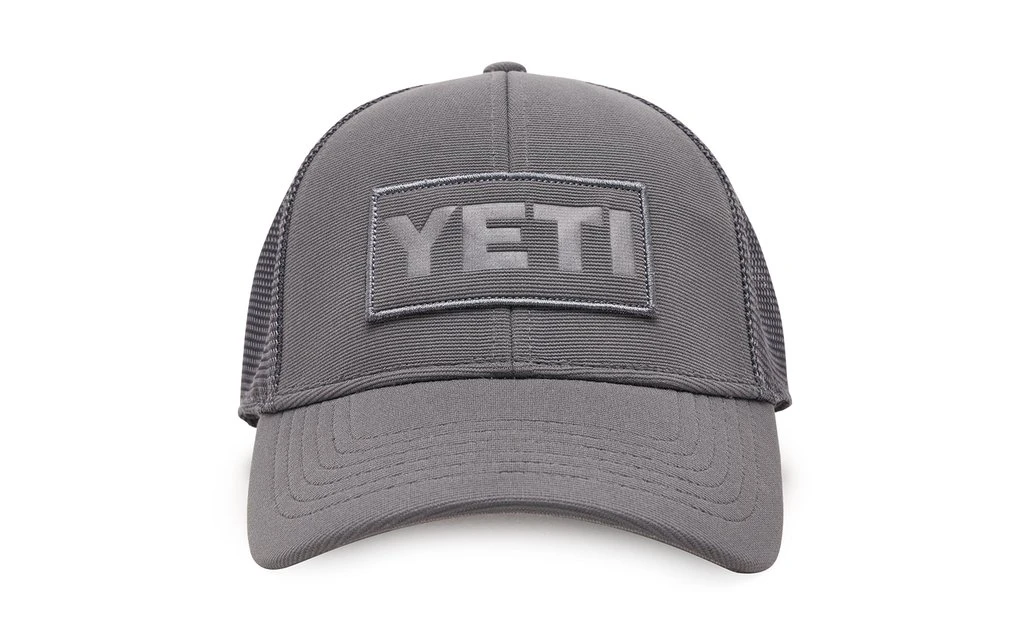 GREY ON GREY PATCH TRUCKER HAT
