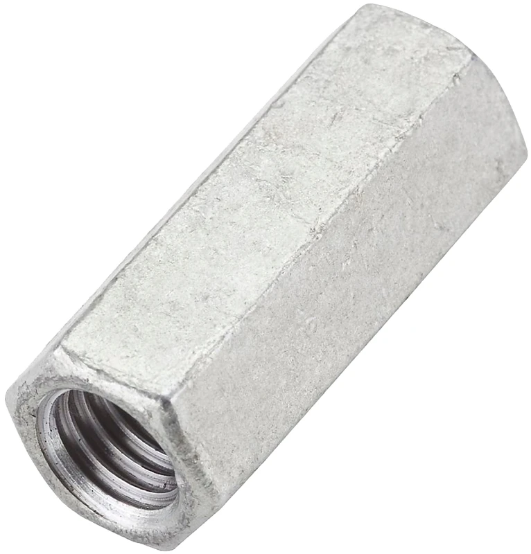 Threaded Rod Coupler, Galvanized, 5/8 In. -11