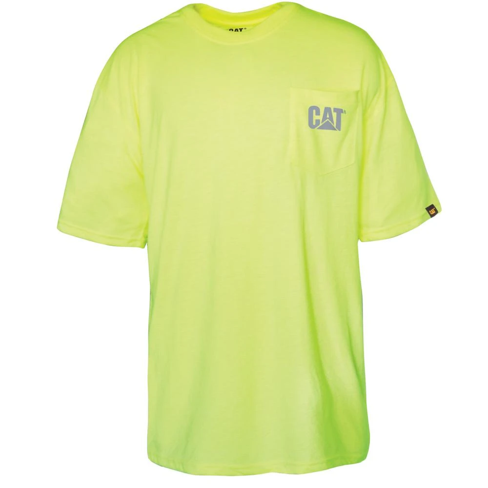 Hi-vis Trademark Pocket T-shirt, 2x Large, Moisture Management, Anti-odor