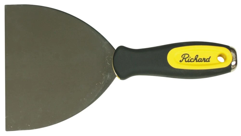 5 Inch Ergonomic Putty Knife With Carbon Steel Blade And Full Tang Design