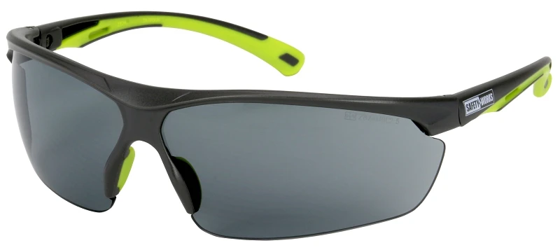 Safety Glasses With Adjustable Lens Angle, Anti-fog Gray Lenses, Model Swx00257