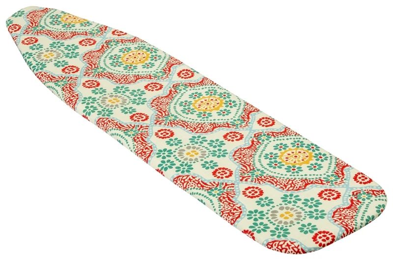 Reversible Iron Board Cover With Pad, 54 In L X 15 In W, Blue Flower Design