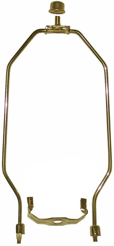 Harp 7 Inch Polished Brass 2 Piece Set