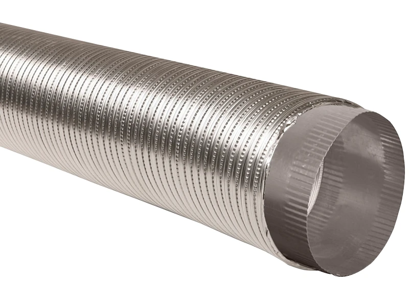 Semi-rigid Aluminum Duct 4 In Od X 8 Ft Length