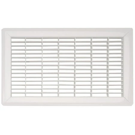 Return Air Floor Grille 8" X 12" White Steel